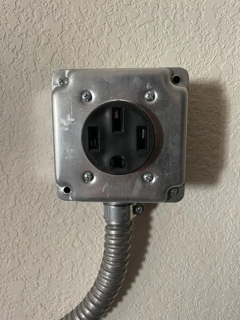 NEMA 14-50 outlet installed for Smart Home Electrical in Rapid Valley